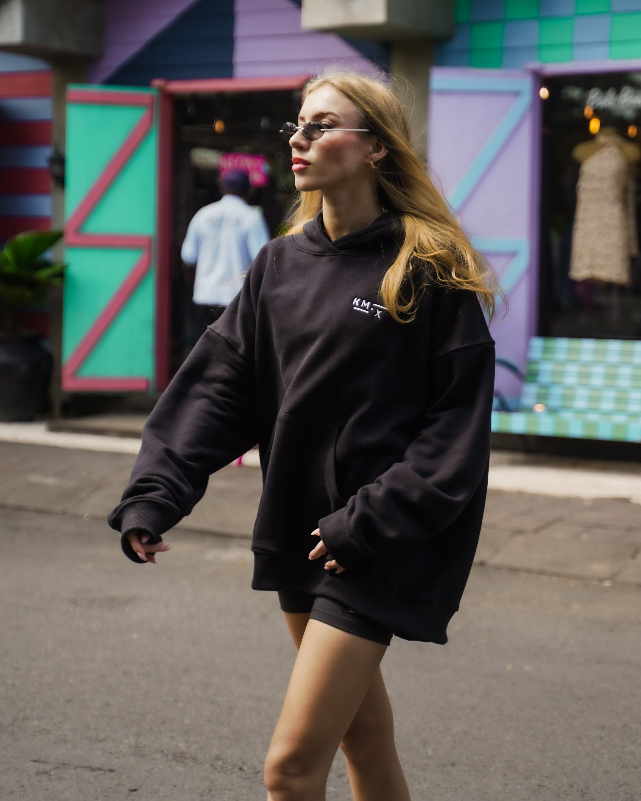 Midnight Tide Over Sized Hoodie